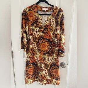 Jude Connally Vibrant Paisley Print Dress